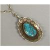 Image 2 : Navajo Silver Turquoise Necklace