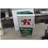 Image 1 : Service Station Rolling Metal Oil Filter Cabinet, C. 1950s–1960s, 41" x 18" x 20"