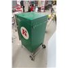 Image 7 : Service Station Rolling Metal Oil Filter Cabinet, C. 1950s–1960s, 41" x 18" x 20"