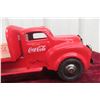 Image 2 : Lincoln Pressed Steel Coca-Cola Delivery Toy Truck, C. 1950s, W/ Wood Blocks, 15 1/2" Long