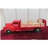 Image 6 : Lincoln Pressed Steel Coca-Cola Delivery Toy Truck, C. 1950s, W/ Wood Blocks, 15 1/2" Long