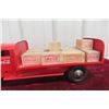Image 8 : Lincoln Pressed Steel Coca-Cola Delivery Toy Truck, C. 1950s, W/ Wood Blocks, 15 1/2" Long