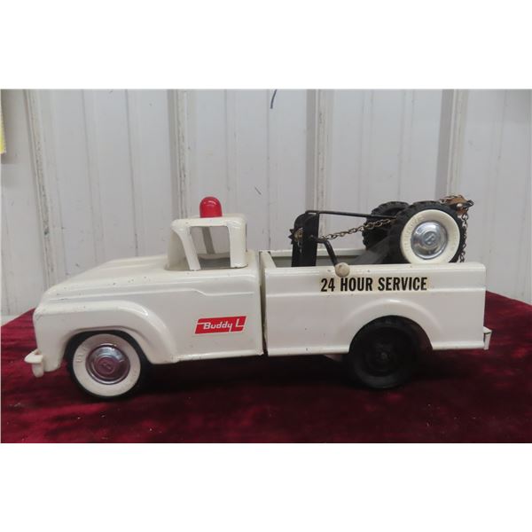 Buddy L Little Beaver Pressed Steel Tow Truck, C. 1960s, 13 1/2" Long
