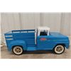 Image 12 : Tonka Farm Pressed Steel Stake Bed Truck W/ Horse Trailer, C. 1950s–Early 1960s, 21 1/2" Long