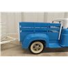 Image 14 : Tonka Farm Pressed Steel Stake Bed Truck W/ Horse Trailer, C. 1950s–Early 1960s, 21 1/2" Long