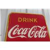 Image 2 : Drink Coca-Cola Vertical Metal Tin Sign, C. 1940s, St Thomas, 17" x 53"