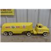Image 1 : Structo GMC Pressed Metal Truck W/ White Rose Tanker Trailer, C. 1950s, 25" Long