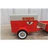 Image 6 : NyLint u-Haul Pressed Metal Truck & Trailer, C. 1960s, 22" Long