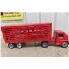 Image 10 : Tonka Pressed Metal Livestock Hauler Truck & Trailer, C. 1950s, 22" Long