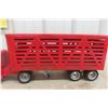 Image 4 : Tonka Pressed Metal Livestock Hauler Truck & Trailer, C. 1950s, 22" Long