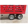 Image 5 : Tonka Pressed Metal Livestock Hauler Truck & Trailer, C. 1950s, 22" Long