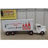 Image 1 : Otaco Minnitoy Heinz Pressed Metal Truck & Trailer, C. 1940s–1950s, 28" Long