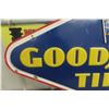Image 4 : Goodyear Embossed Metal Tin Sign, 1957, 48" x 26 1/2"