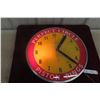 Image 1 : Piston Ring Light-Up Clock, Working, Perfect Circle, C. 1940s–1950s, 17" Diameter