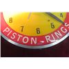 Image 2 : Piston Ring Light-Up Clock, Working, Perfect Circle, C. 1940s–1950s, 17" Diameter