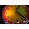 Image 4 : Piston Ring Light-Up Clock, Working, Perfect Circle, C. 1940s–1950s, 17" Diameter