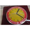 Image 6 : Piston Ring Light-Up Clock, Working, Perfect Circle, C. 1940s–1950s, 17" Diameter