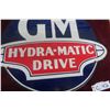 Image 3 : GM Hydra-Mattic Drive Porcelain Dealership Sign W/ Rich Cobalt, C. 1940s–Early 1950s, 19" x 16"