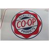 Image 2 : Coop Products Motor Oil Two-Sided Metal Flange Sign, Different Oil Product Per Side, 18" x 18"
