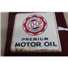 Image 5 : Coop Products Motor Oil Two-Sided Metal Flange Sign, Different Oil Product Per Side, 18" x 18"
