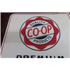 Image 6 : Coop Products Motor Oil Two-Sided Metal Flange Sign, Different Oil Product Per Side, 18" x 18"