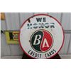 Image 7 : British American BA “We Honor Credit Cards” Two-Sided Porcelain Service Station Sign