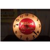 Image 1 : Willard Batteries Light-Up Clock by Canadian Neon Clock Co