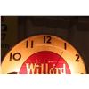 Image 3 : Willard Batteries Light-Up Clock by Canadian Neon Clock Co
