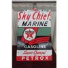 Image 1 : Texaco Sky Chief Marine Porcelain Sign, C. Late 1950s–Early 1960s, 12" x 18"