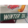 Image 7 : Quaker State Winter Oil Heavy Paper Banner, C. Early 1940s, 34" x 57"