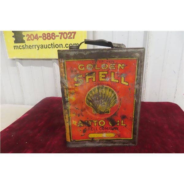 Shell Golden Auto Oil One Gallon Can
