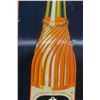 Image 6 : Drink Mission Orange Embossed Metal Tin Vertical Sign by St Thomas, C. 1950s, 17 1/2" x 53"