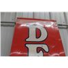 Image 2 : Delco Battery Vertical Metal Tin Sign Mounted on Wood Frame, Great Graphics of 6V Battery