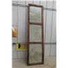 Image 9 : Delco Battery Vertical Metal Tin Sign Mounted on Wood Frame, Great Graphics of 6V Battery
