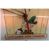 Image 2 : Lighted Mountain Dew Clock W/ Hillbilly Character by Pam Clock Corp, C. 1960s, 15" x 15"