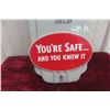 Image 5 : Prestone Antifreeze Porcelain Thermometer W/ Bulb, C. 1950s, 9" x 30" "You're Safe & You Know It"