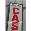 Image 3 : Castrol Motor Oil Embossed Metal Vertical Sign, C. 1970s, 70" x 16 1/2"