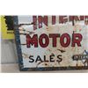 Image 12 : International Motor Trucks Sales & Service Two-Sided Porcelain Dealership Sign, 24" x 48"