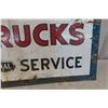 Image 8 : International Motor Trucks Sales & Service Two-Sided Porcelain Dealership Sign, 24" x 48"