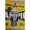 Image 2 : Champion Spark Plug Metal Tin Sign W/ More Power More Speed Slogan, 14" x 30"