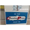 Image 6 : Canadian Propane Metal Thermometer W/ Bulb, 1964, 10 1/2" x 40 1/2"