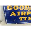 Image 4 : Rare Vintage Goodyear Airplane Tires Porcelain Sign, 20" x 48"