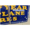 Image 6 : Rare Vintage Goodyear Airplane Tires Porcelain Sign, 20" x 48"