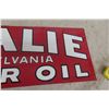 Image 4 : Analie Pennsylvania Motor Oil Metal Tin Sign, Vintage Example, 12" x 35 1/2"