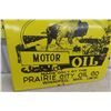 Image 4 : Buffalo Motor Oil Prairie City Oil Co Two-Sided Porcelain Flange Sign, 24" x 24"