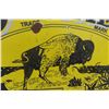 Image 7 : Buffalo Motor Oil Prairie City Oil Co Two-Sided Porcelain Flange Sign, 24" x 24"