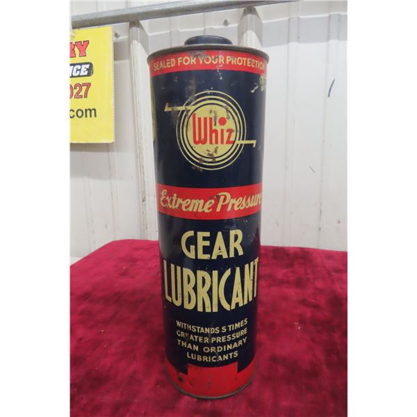 Whiz Gear Lube 3 Pound Can w/ Product