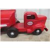 Image 2 : Otaco Minnitoy Esso Pressed Metal Tanker Truck & Trailer, Professionally Restored, C. 1950s, 29"