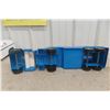 Image 12 : ERTL Royalite Metal Tanker Truck & Trailer, Professionally Restored, C. 1970s, 23 1/2" Long