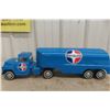 Image 7 : ERTL Royalite Metal Tanker Truck & Trailer, Professionally Restored, C. 1970s, 23 1/2" Long